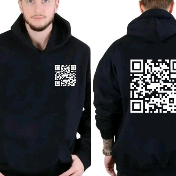 Funny FU QR Code Hoodie