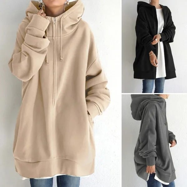 🌷Women's Autumn/Winter Zipper Hooded Sweater