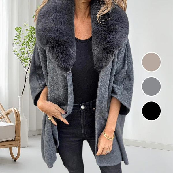 🔥 Women's Faux Fur Collar Puffer Coat